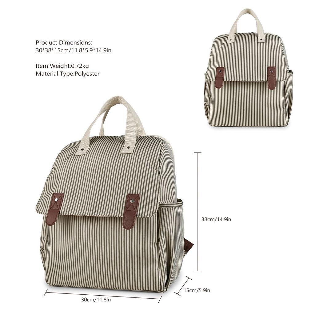 Large Capacity Heart-Quilted Multifunctional Diaper Bag