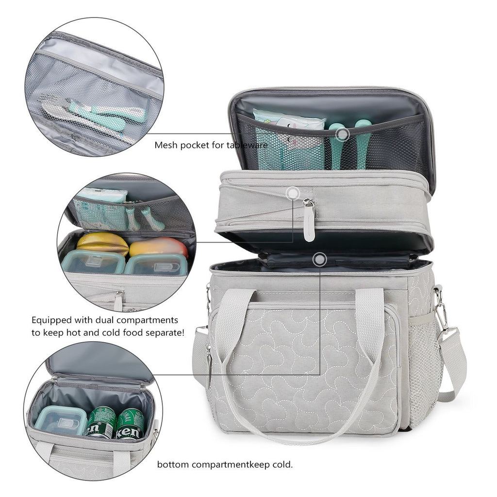Quilted Double-layer Insulated Lunch/Mummy Bag