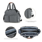 Multifunctional Quilted Diaper Tote & Crossbody Bag