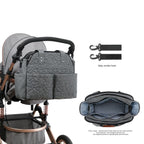 Multifunctional Quilted Diaper Tote & Crossbody Bag