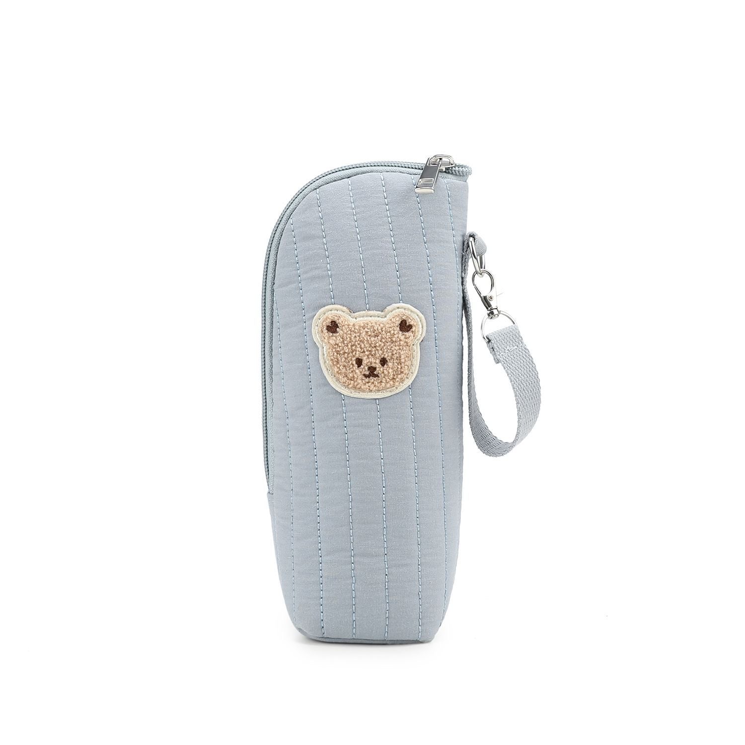 Quilted Little Bear Insulated Baby Bottle Tote
