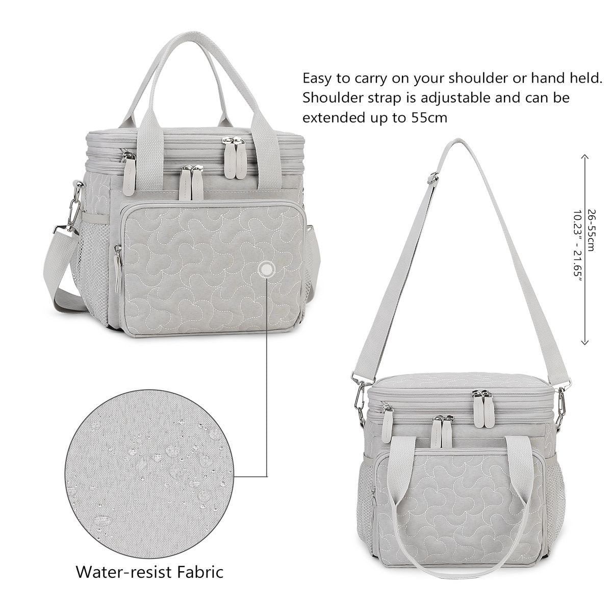 Quilted Double-layer Insulated Lunch/Mummy Bag