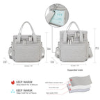 Quilted Double-layer Insulated Lunch/Mummy Bag