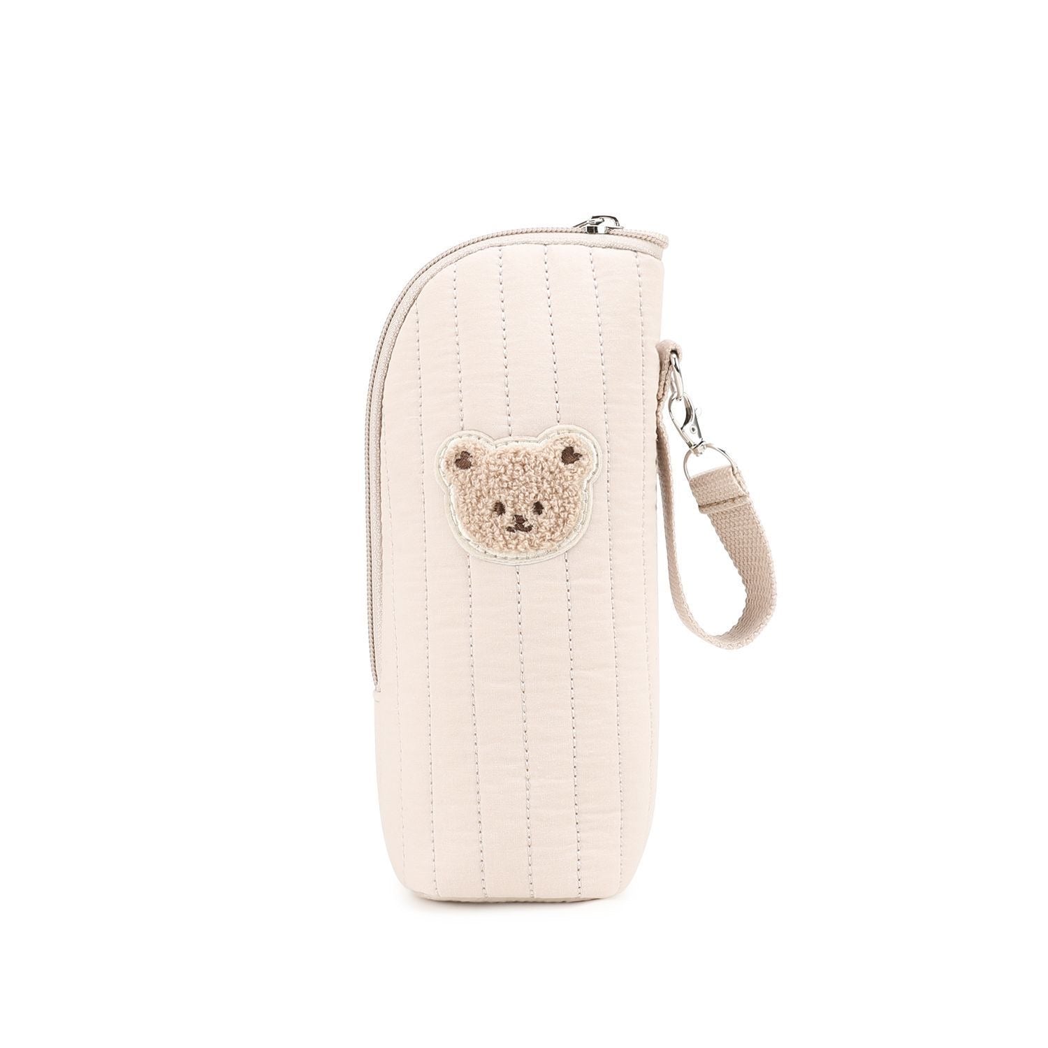 Quilted Little Bear Insulated Baby Bottle Tote
