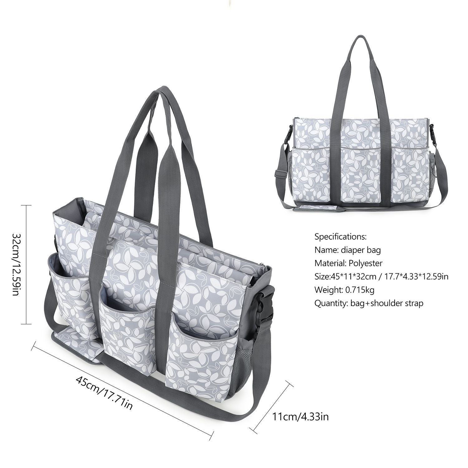 Multifunctional Waterproof Diaper Bag / Baby Travel Bag