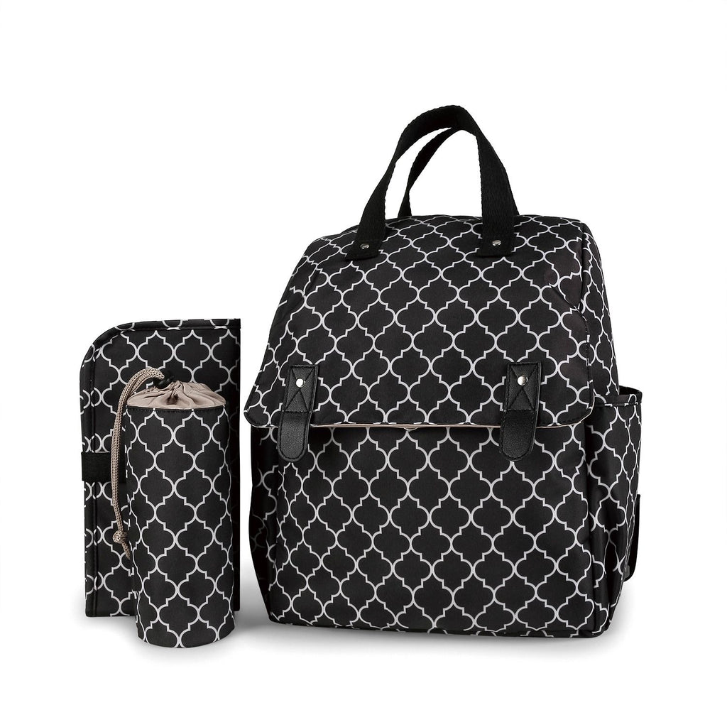Large Capacity Heart-Quilted Multifunctional Diaper Bag