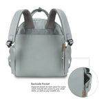 Quilted Multi-Functional Diaper Backpack with Pacifier Case